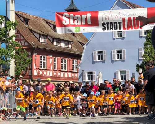 Jubiläumsveranstaltung beim 50. Waiblinger Stadtlauf 